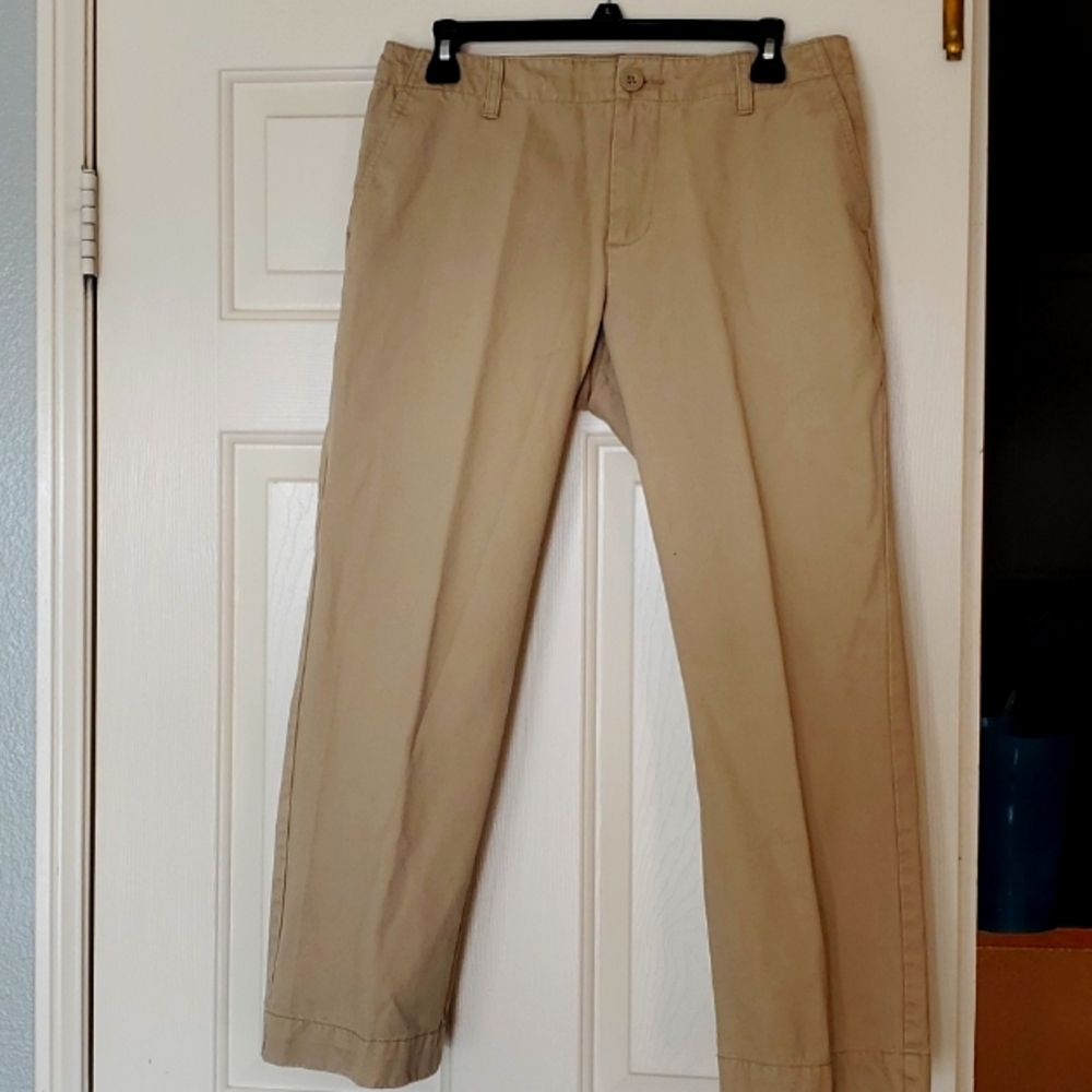 OLD NAVY WOMEN'S FLAT FRONT BEIGE JEANS SIZE 8